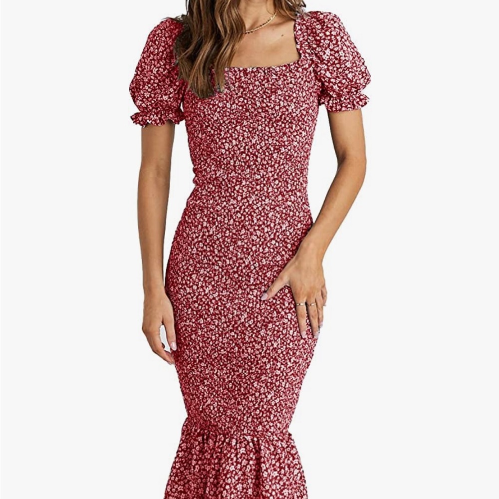 Floral Cocktail Dress - Picture 3 of 3